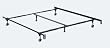 Deluxe Lev-R-Lock Queen/Cal King/East King Adjustable Bed Frame with 6 Legs and 2" Wide Rollers By Hollywood Bed Frame