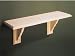 Core Ts103 Solid Pine Shelf Sanded 3Ft