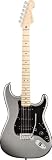 Fender American Deluxe Strat® HSS Electric Guitar, Tungsten, Maple Fretboard