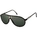 Carrera Champion/H/I/S Adult Aviator Plastic Designer Sunglasses w/ Free B&F Heart Sticker Bundle - Dark Havana Matte/Gray Green