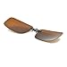 Besgoods Polarized Clip-on Sunglasses Lenses Glasses Unbreakable Driving Fishing Outdoor Sport Travelling New (Brown)