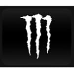 MONSTER ENERGY DRINK-Car, Truck,Notebook, WHITE Vinyl Sticker/Decal