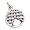image 3-D Homemade Lattice Pie With Slice Missing Charm Sterling Silver