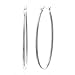 CleverSilver's Oblong Oval Hoop Sterling