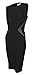 Calvin Klein Women's Sleeveless Side Mixed-Material Dress