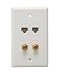 Tools & Hardware : Quest Tech Multimedia Wallplates/dual C5 Rated 8p8c and Dual F-81