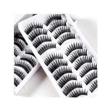 BOO008 - 10 Pair Black Long HANDMADE Voluminous False Eyelash Eye lashes by Boolavard
