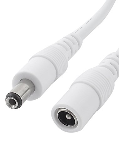 2PCS DC 5.5x2.1mm Male to Female Connector Power Extension Cable 1M