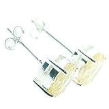 Image of Citrine Oval Sterling Silver Stud Earrings