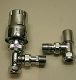 Trieste Angled Chrome Thermostatic Radiator Valve