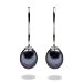 Valero  Pearls  Damen-Ohrh�nger  Sterling  Silber  S��wasser-Zuchtperlen  pfauenblau  ca.  7,5-8,0   mm  00354023