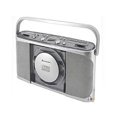 Soundmaster RCD 1400 Tragbares Radio (CD-Player, UKW-/MW-Tuner) silber