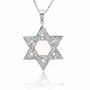 Sterling Silver "Star of David" Cubic Zirconia Pendant