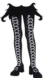 Kids Cross-Bone Laced Pantyhose