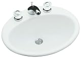 KOHLER K-2905-8-0 Farmington Self-Rimming Lavatory, White