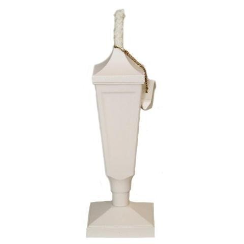 Starlite Garden and Patio Torche TT-CW Crater Classic Tabletop Torch, White