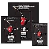 MCS Plastic Format Photo Frames, Set of Ten, with Four 4x6" Frames, Four 5x7" Frames & Two 8x10" Frames, Color; Black