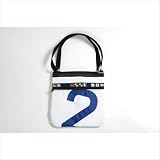 Metro Handbag with Number Color: White Sailcloth Red Number