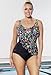 Aquabelle Women's Plus Size Confetti Engineered Swimsuit