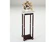 Square White Marble Plant/Telephone Stand