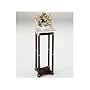 Square White Marble Plant/Telephone Stand