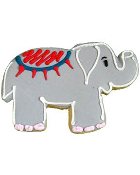 Beautiful Cookies Organic Party Favors-Red Elephant Organic Cookies Cookies, 10 Cookies by Beautiful Cookies
