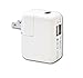 IONIC Note 6 Charger Set Dual USB Car Charger and Dual USB Wall Charger with USB-C Cable 3ft compatible with Samsung Galaxy Note 6 (WHITE)