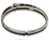 316L Stainless Steel Bracelet Steel bangle with wood