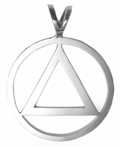 How to get Alcoholics Anonymous AA Symbol Pendant #06-1, 1″ Wide, 1-3/8″ Tall, Sterling Silver, Large, Smooth & Clean Guides