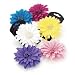 New Ladies Glitter Flower On Clip Hair Accessories X6
