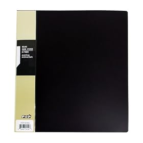 Deluxe Clear System Portfolio / Presentation Display Book - 96 Prints Capacity - 9 X 11 Inch, Black