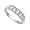 Sterling Silver Baby Ring with Lavender CZ - 4mm Band Width - 4mm Face Height - Sizes: 1-4, 3