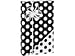 Black and White Polka Dot Reversible Gift Wrap Roll 24
