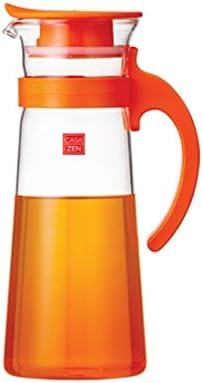 LockandLock CASA ZEN Simpleline Heat-resistant Glass Water Bottles 27.05oz (Orange)