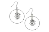 Florida State Seminoles School Charm Round Earrings