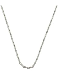 14 Karat White Gold Pinsetta Link Chain (1.4 mm Thick, 18 inch)