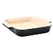 Le Creuset 9x9-in. Stoneware Square Baking Dish, Black Onyx.