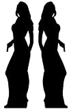 Secret Agent (James Bond Style) Girl Double Pack - Silhouette Lifesize Cardboard Cutout / Standee / Standup