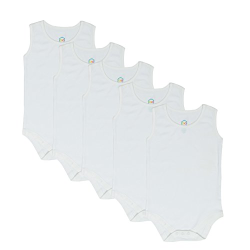 4T 5T 6T Toddler Sleeveless Bodysuit 5-Pack