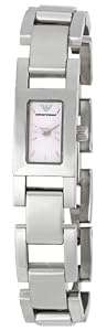 Emporio Armani Pink Mother of Pearl Stainless Steel Ladies Watch AR5578
