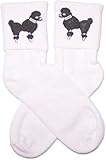 Hip Hop 50s Shop Girls Bobby Sock W/Poodle Applique Child size