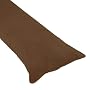 Chocolate Brown Full Length Microsuede Double Zippered Body Pillow Case Cover
