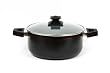 Art & Cuisine Austral Series Grey Aluminum Ceramic Coated 5.2 Quart Pot with Lid 3746