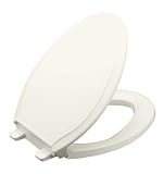 Tools & Hardware : KOHLER K-4734-0 Rutledge Quiet-Close Elongated Toilet Seat with Quick-Release Functionality, White