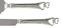 Hortense B. Hewitt Wedding Accessories Entwined Hearts Knife and Cake Server Set