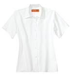 Cornerstone - Ladies Short Sleeve Pocketless Snap Shirt. CS25