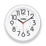 LLR60985 - Wall Clock, 9, Arabic Numerals, White Dial/White Frame