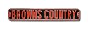 CLEVELAND BROWNS "BROWNS COUNTRY" Authentic METAL STREET SIGN (6" X 36")
