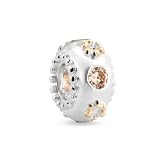 Bling Jewelry Gold 925 Sterling Silver Champagne CZ Bead Pandora Compatible