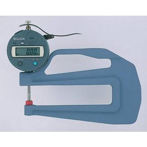 【クリックで詳細表示】テクロック (TECLOCK) 普及型デジタルシックネスゲージ 【目量0.01/測定範囲12】 SMD-550S-LS